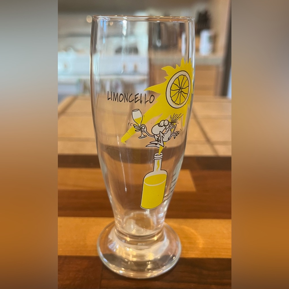 Vintage limoncello glass
